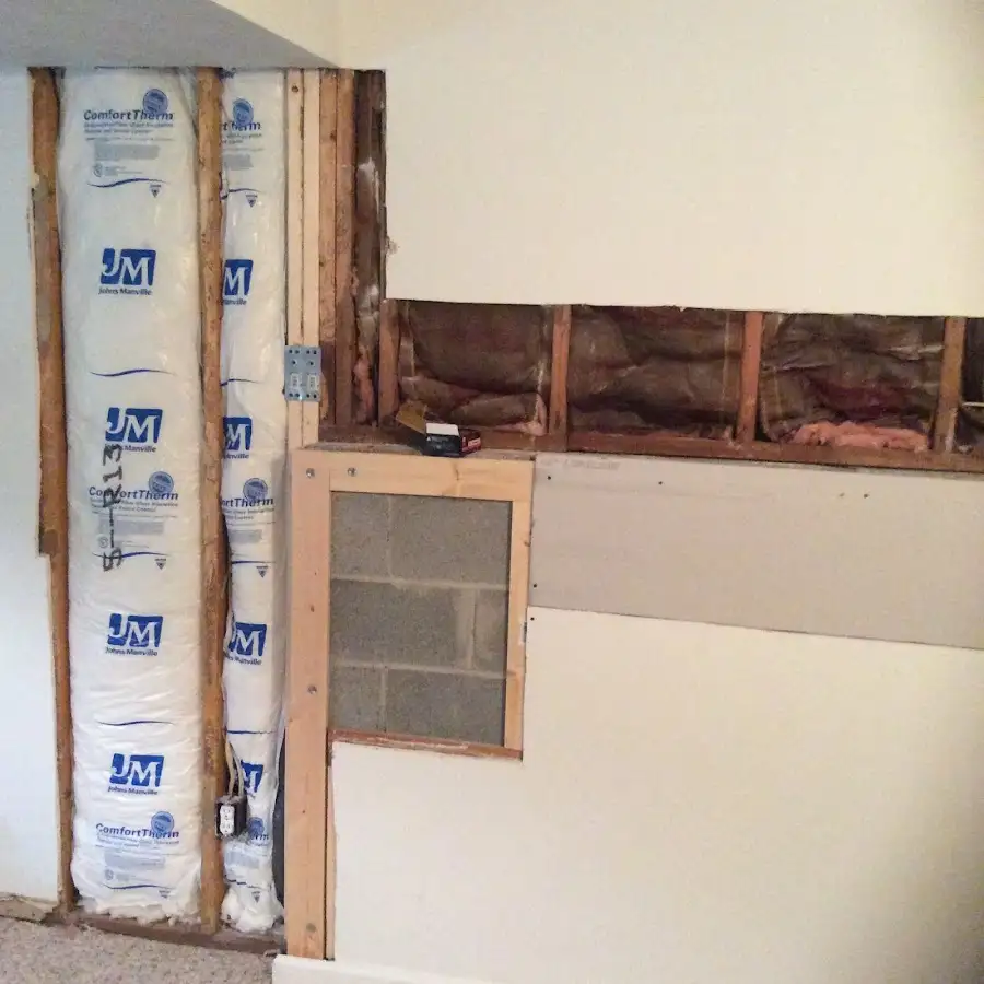 Wall insulation replacement during Structural Drying in Egg Harbor
